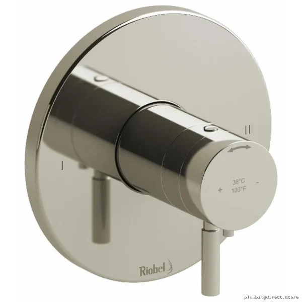 Riu 2-Function Thermostatic Valve Trim for Shower - Polished Nickel Finish