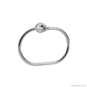 Rustik 9 Towel Ring - Durable Chrome Wall Mount for Bathroom AC1505-110 Kalia