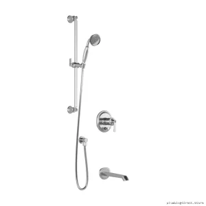 Rustik PB2 Pressure-Balanced Tub & Shower Combo - Chrome BF1510-110 Kalia