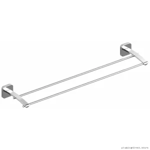 Salome 24 Double Towel Rod – Chrome Finish SA6C, Elegant Bathroom Hanging Hardware