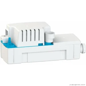 Saniflo 044 White 2-in-1 Low Profile Condensate Pump – Quiet & Efficient Space-Saving Design