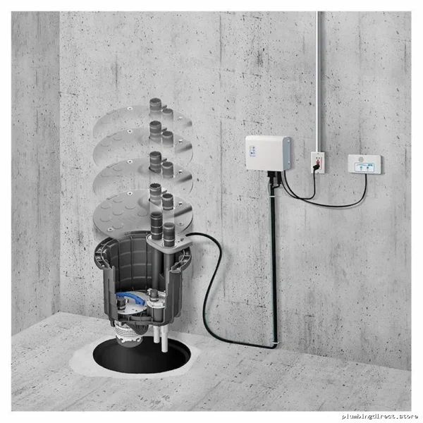 Saniflo Sanipit 24 Black Retrofit Grinder Pump 053 for Wastewater - Image 2