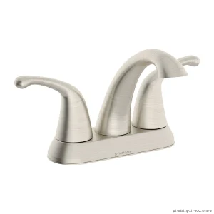 Unity Satin Nickel Centerset Bathroom Faucet – Durable & Stylish Design by Symmons Quality