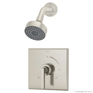 Satin Nickel Replacement Shower Faucet Trim Kit - Symmons Model #3601STNTRM