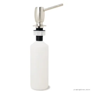 Satin Nickel Soap Pump Dispenser – Modern Bathroom Accessory KSD150 by Kindred