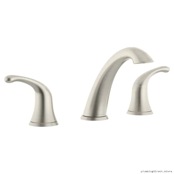 Satin Nickel Symmons Unity Wide Bath Faucets with Hi-Arc Spouts & Modern Design