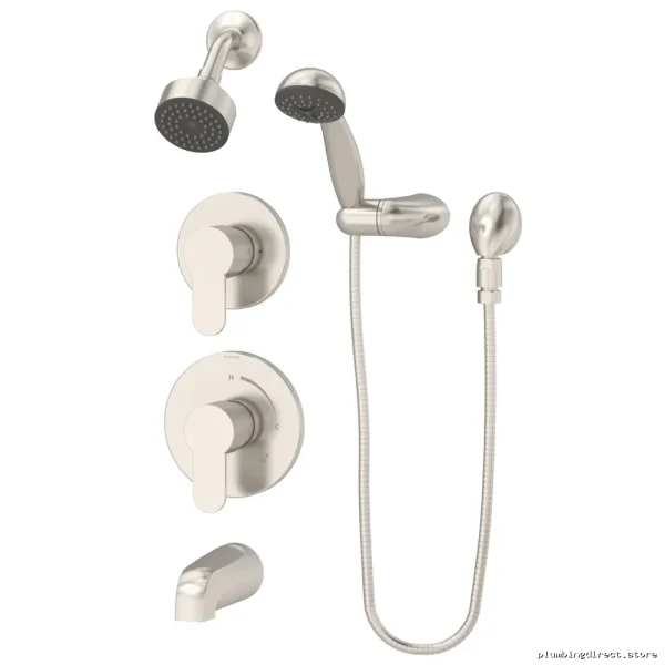 Satin Nickel Tub & Shower System | Symmons 6706-STN Identity