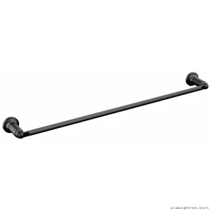 Saylor 24-Inch Matte Black Stainless Steel Bath Towel Bar - Delta 73524-BL