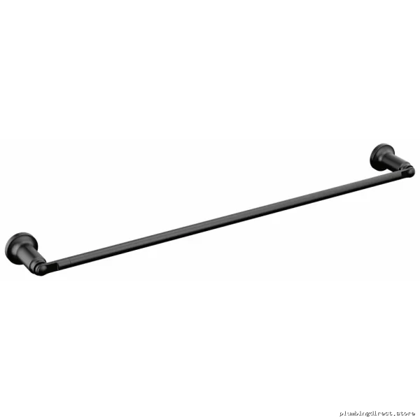 Saylor 24-Inch Matte Black Stainless Steel Bath Towel Bar - Delta 73524-BL