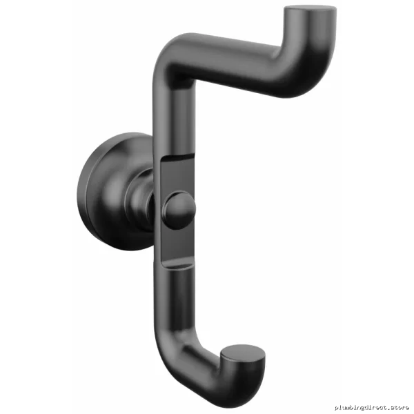 Saylor Double-Robed Hooks in Matte Black – For Two Clothes | Model | Delta Design