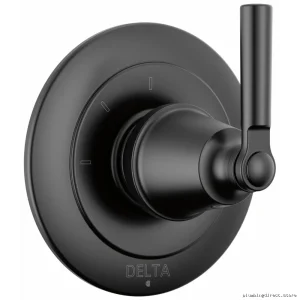 Saylor Adjustable 3-Setting Diverter Valve Trim - Matte Black Delta Diverters T11835-BL