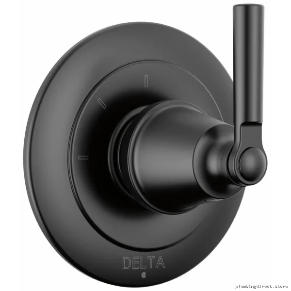 Saylor Adjustable 3-Setting Diverter Valve Trim - Matte Black Delta Diverters T11835-BL