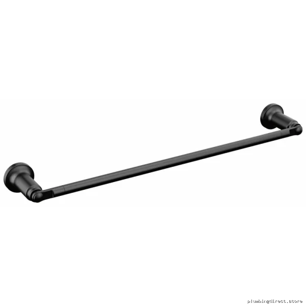 Saylor Heavy-Duty Matte Black Bath Towel Bar - ¹⁸