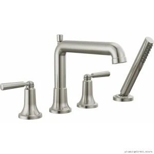 Saylor Roman Tub Trim w/ Hand Shower - Stainless Steel Model T4736-SS