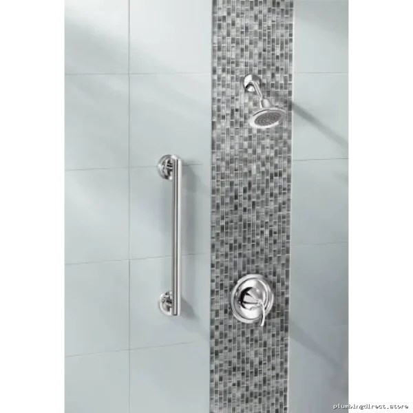 Secure ISO 36 Bathroom Grab Bar - Moen Chrome YG0736CH - Image 2