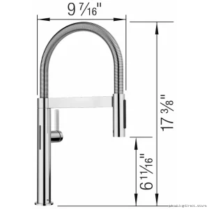 Mini Sensor Pre-Rinse Kitchen Faucet with Spring Pull-Down Spray - Blanco Culina II Chrome