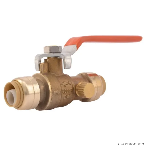 SharkBite 1/2 Inch Brass Ball Valve with Drain 22304LFCA