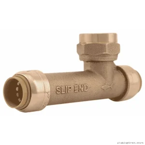 SharkBite 1/2 in Brass Slip Tee Fitting Lead-Free U3482LF