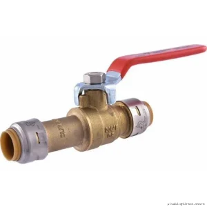 SharkBite 1/2 In UR24735 Quick Connect Slip Ball Valve – Durable Water Shut Off Solution