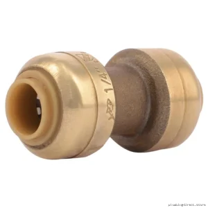 1/4 Inch Lead-Free Brass Push-to-Connect Coupling U004LF Sharkbite