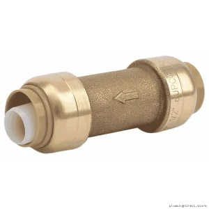 Sharkbite Brass One-Way Check Valve (1/2 in x 1/2 in) Lead-Free U2008-0000LF