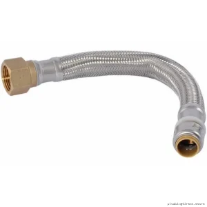 Sharkbite 12SS Braided Connector 1/2X3/4 FIP - Durable Water Pipe Fitting