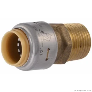 1/2 Inch Sharkbite MIP Adapter for UR120 Plumbing