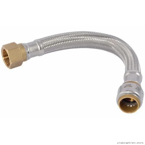 SharkBite Stainless Steel Braided Hose w Heated Connection Kit - Size: 3/4 x 12 in