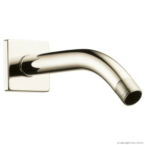 Polished Nickel Adjustable Shower Arm/Fl ange Kit - Siderna