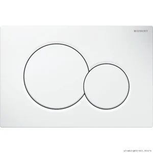 Sigma01 Dual-Flush Toilet Actuator Plate - Alpine White GEBERIT 115.770.11.5 Replacement