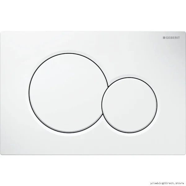 Sigma01 Dual-Flush Toilet Actuator Plate - Alpine White GEBERIT 115.770.11.5 Replacement