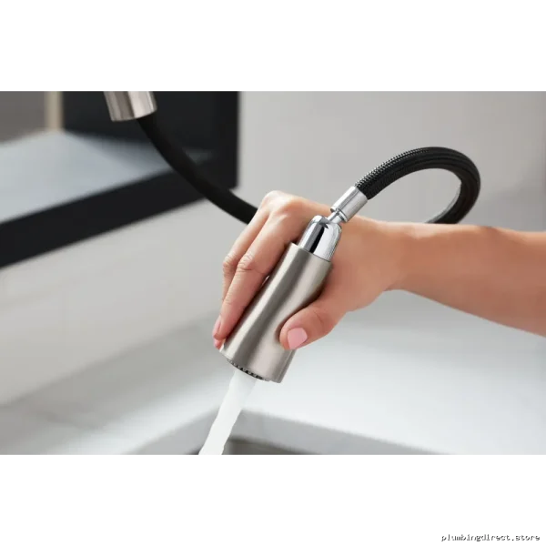 Simplice Polished Chrome Faucet with Hands-Free Pulldown Spray - Kohler 596-CP - Image 2