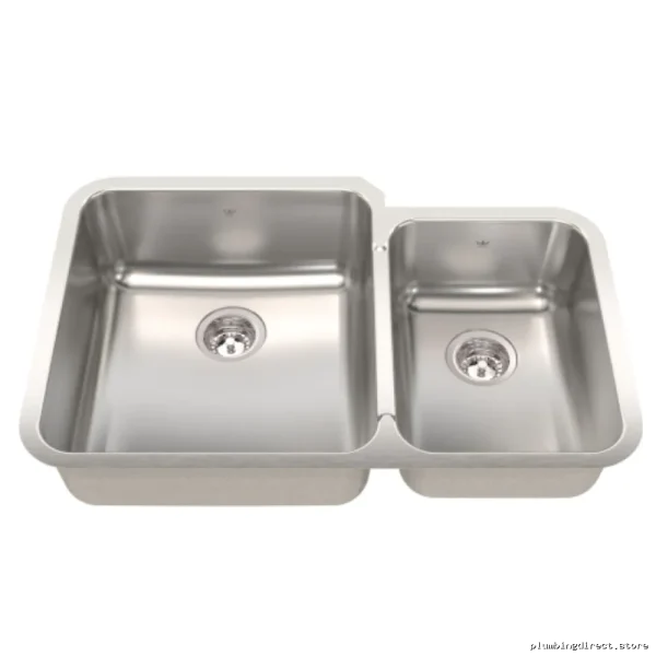 Stainless Steel Single Bowl Undermount Sink - 1-3/4 Bowl Durable Kitchen Sink QCMUA2233R/8 Kindred