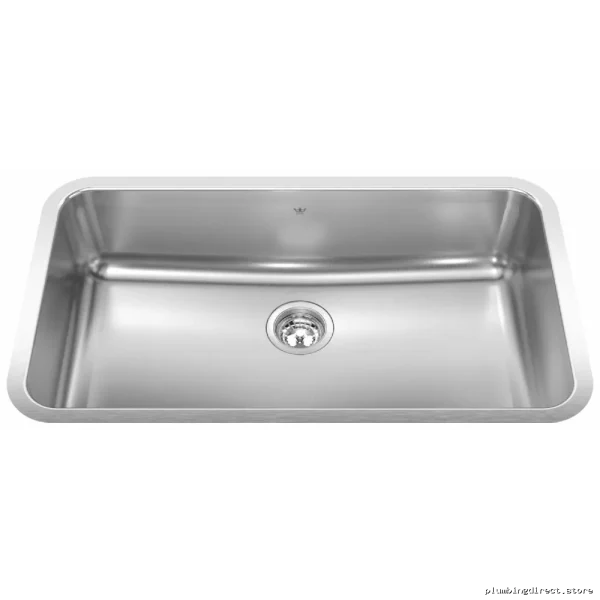 Stainless Steel Single Bowl Undermount Kitchen Sink (32-3/4) - Durable Modern Design by Steel Queen - Image 2