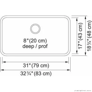 Stainless Steel Single Bowl Undermount Kitchen Sink (32-3/4) - Durable Modern Design by Steel Queen