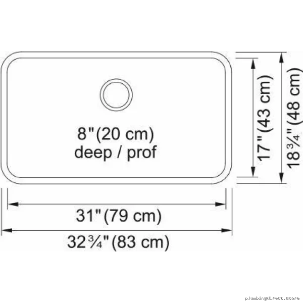 Stainless Steel Single Bowl Undermount Kitchen Sink (32-3/4) - Durable Modern Design by Steel Queen