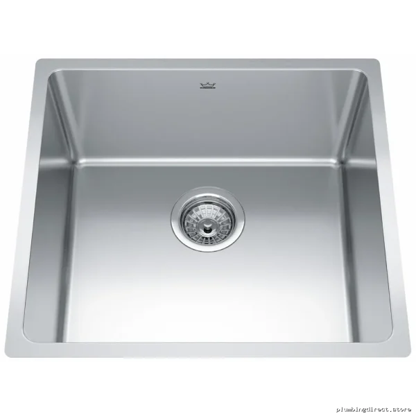 Single Bowl Undermount Kitchen Sink - Brookmore 19-1/2 Stainless Steel BSU1820-9 Kindred - Image 3