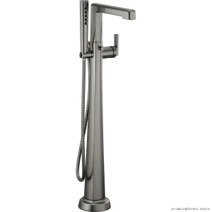 Single Handle Floor Mount Tub Filler Trim – Luxe Steel Brizo Tub Accessory