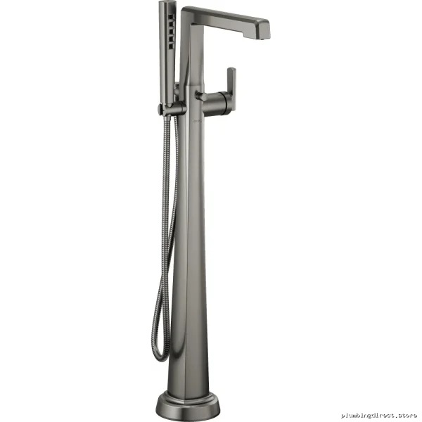 Single Handle Floor Mount Tub Filler Trim – Luxe Steel Brizo Tub Accessory