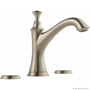 Brizo Widespread Bathroom Faucet, Low-Flow 1.2 GPM, Single-Handle, Brushed Nickel