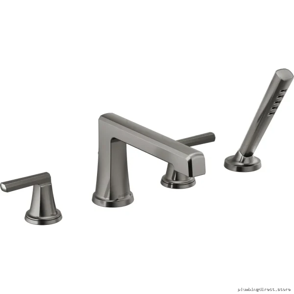 Brizo Single-Handle Roman Tub Faucet in Luxe Steel - Modern Design