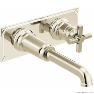 Single Handle Wall-Mount Cross Handle Kit | Polished Nickel HX5876-PN Brizo