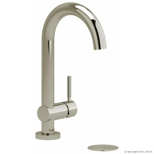 Single Hole Bathroom Faucet with Knurled Handle 1.2 GPM Polished Nickel RU01KNPN