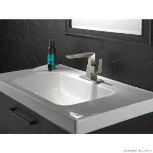 Single Hole Bathroom Faucet With Pop-Up Drain & Lumicoat Stainless Steel
