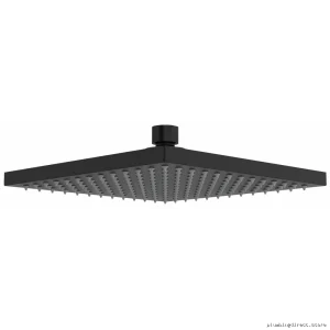 Sleek 8-Hole Square Rain Showerhead - Black RIOBEL 488BK