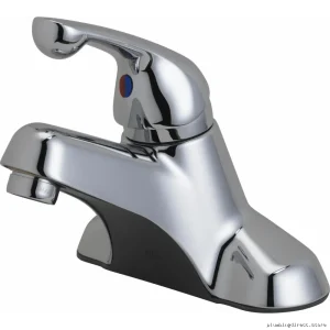 Sleek Chrome 900LF Delta Wall-Mounted Bathroom Faucet - Leak-Proof Centerset