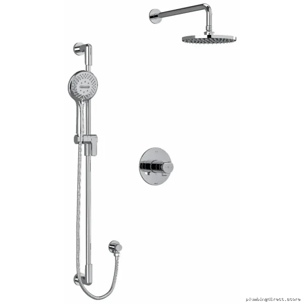 RIOBEL TKIT323PBC Parabola Shower Faucet Trim in Sleek Chrome Finish