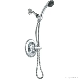 Sleek Chrome Delta Shower Faucet Trim - 13 Inch T13220-HS Model