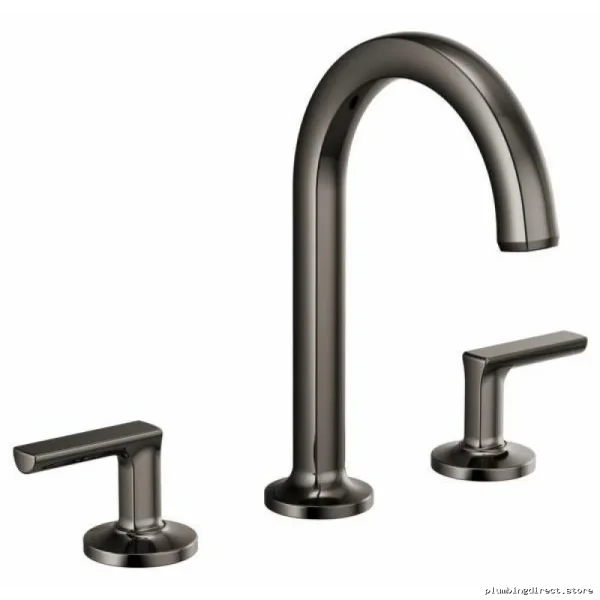 Brilliance Black Onyx Kintsu Widespread High-Arc Bath Faucet – Modern Water Efficiency & Sleek Single-Handle Design