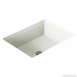 Sleek Verticyl Rectangle Undermount Bathroom Sink | Kohler Dune 2882-NY